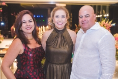 Denise Cavalcante, Andréa Delfino e Luciano Cavalcante