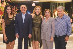 Flávia Moraes, Raimundo Delfino, Andréa Delfino, Angélica e Ademar Bezerra