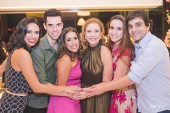 Talita Ximenes, Fernando Ximenes, Larissa Delfino, Andréa Delfino, Bruna Delfino e Beto Delfino