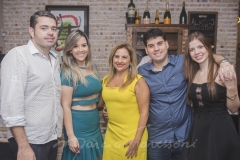 Saulo Menezes, Roberta Menezes, Beth Pinto, Paulo Alves e Rebeca Peixoto