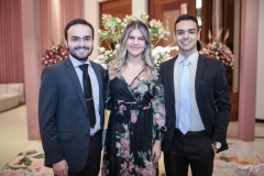 Eugênio Vasconcelos, Beatriz Gordiano e Emanuel Vasconcelos