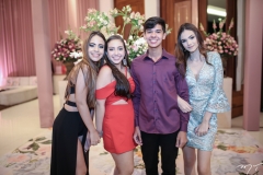 Marcela Rodrigues, Rebeca Ribeira, Ian Lira e Rebeca Freire