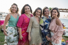 Talynie Mihaliuc, Andréa Rios, Carla Nogueira, Michelle Aragão e Aline Vasques