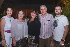 Márcia Andréa, Rosa Bezerra, Carmen Cinira, Walney Rocha e Marcos Bezerra