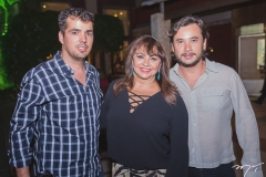 Ryan Neves, Carmen Cinira e Thiago Falcão