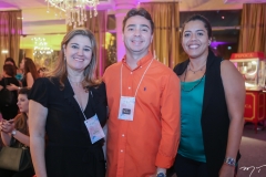 Adriana Aldigueri, Roberto Jucá e Fernanda Dantas