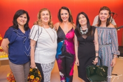 Katia Freire, Gláucia Fiuza, Cristina Montenegro, Lília Espíndola e Hada Freire