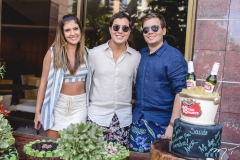 Rebecca Bonorandi, Dante Bonorandi e Thomaz Mendonça