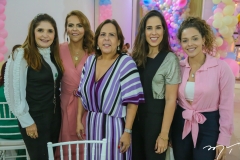 Cristiane Figueiredo, Ailza Ventura, Alzira Ximenes, Marcela Fiúza e Gabriela Carvalho