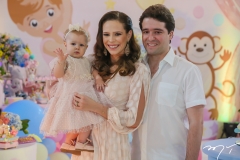 Olivia, Natália e Lucas Pontes