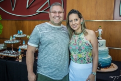 Carlos Henrique e Aline Veras
