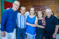 Humberto Lima, Fernando, Inês Rodrigues, Auricélia e Deusmar de Queiros