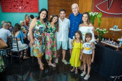 Rose Lima, Clara, Caca Queiros, Humberto Lima, Katarine, Leticia e Helena Queiros