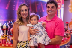 Natércia, Lara e Tarso Bertani
