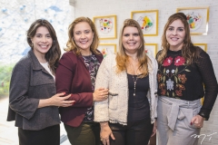 Aline Borges, Andréa Delfino, Danielle Pinheiro e Cristiane Faria