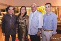 Lázaro Medeiros, Denise Cavalcante, Luciano Cavalcante e Rodrigo Maia