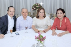 Lisandro, Nisabro e Zeneide Fujita, com Leoni Alencar Araripe