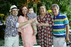 Igor, Aline e Victor Queiroz, Vera Félix e João Magela