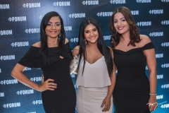 Valéria Lopes, Mileide Mihaile e Isabel Lima