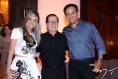 Ana Virgínia Furlani, João Borges e Fernando Novais