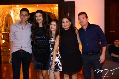 John Borges, Juliana Melo, Júlia Borges, Aldira Borges e Alexandre Holanda