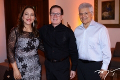 Telma Queiroz, João Borges e Anastácio Queiroz