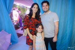 Daniela, Clara e Márcio Castelo Branco