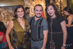 Cecília Seligmann, Willfridy Mendonça e Gina Pompeu