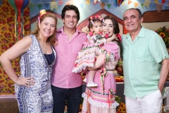 Andréa Delfino, Daniel, Liz e Aline Borges e Raimundo Delfino