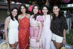 Carolina Marques, Flávia Morais, Aline Borges, Paula Soares e Noêmia Frota