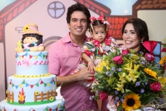Daniel, Liz e Aline Borges