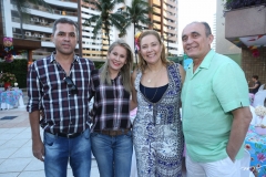 Fernando e Carla Fontenele, Andréa e Raimundo Delfino