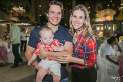 Luigi, Diego e Aline Ferreira Gomes