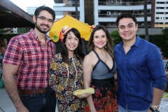 Tiago Mineiro, Emanuela Rios, Eveline Alencar e Tarcísio Diego