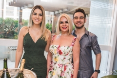 Charlotte, Rejane e Lucas Oliveira