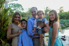 Camila, Mateus, Paulo, Daniel e Júlia Vieira