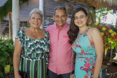 Claudimar Estevam, Carlos Augusto e Gabriela Alencar