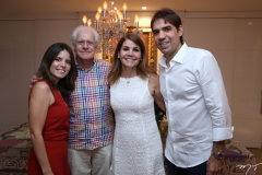 Érika de Castro, Roland e Ana Jeanbourquin, com Rodrigo de Castro