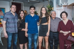 George, Martinha, Thiago e Paula Assunção, Paulo Menezes e Zuleide Menezes