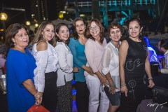 Mônica Assis, Fernanda e Lígia Laprovitera, Márcia Teixeira, Lilian Quinderé e Elusa Laprovitera