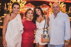Márcia Travessoni, Etel Rios, Lara e Fernando Travessoni