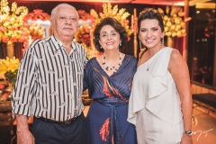 Otacílio e Luzia Vasconcelos e Márcia Travessoni