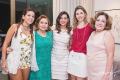 Lara Travessoni, Etel Rios, Márcia Travessoni, Amene Cidrão e Ivone Alencar