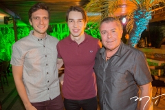 Ben Pedrosa, André Albuquerque e Ricardo Studart