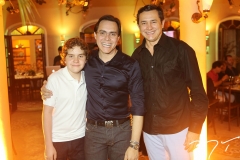 Frederico e Francisco Campelo, com Andrade Mendonça