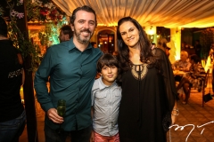 Pedro, Gustavo e Tereza Viriato