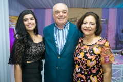 Marcelle Camara, José Benevides e Lúcia Lustosa