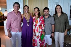 Marcio Tavora, Gil Santos,  Marcia e Igor Tavora e Denise Bezerra