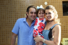Bruno, Athina e Rebeca Bastos