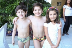 Leonardo Thomaz, Henri Bastos e Julia Clarck